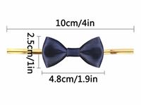 Navy Twist Tie Bows for Bakery Candy Lollipop Cello Bag (50 Pack)