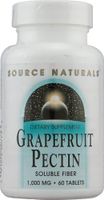 Source Naturals Grapefruit Pectin, Soluble Fiber - 1000 mg Dietary Supplement - 60 Tablets