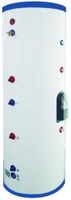 400 Liter 105 Gallon Stainless Steel Solar Hot Water Heater Tank Dual Copper Coil Heat Exchangers