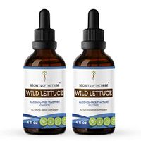Wild Lettuce Alcohol-Free Tincture Extract, Organic Wild Lettuce (Lactuca virosa) Dried Herb (2x4 fl oz)