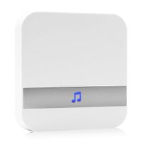 BYLover Wireless Wi-Fi Doorbell Receiver, Indoor Chime, Window Sensor Ding-Dong Alarm Chime with 52 Ringtones, 4 Adjustable Volume Levels, Alert LED Flash for Homes Apartments Offices Hotels