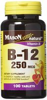 Mason Vitamins Mason B 12 250mcg Tablets