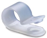 Panduit CCH38-S10-C Fixed Diameter Cable Clamp, Nylon 6.6, #10 Screw Mounting Method, .53" Bundle Offset, .38" Max Bundle Diameter, .50" Width (Pack of 100)