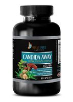 Immune Support Supplement - Candida Away Complex - Extra Strength - Candida Diet - 1 Bottle (60 Capsules)