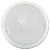 Solo 8SL Plastic Cold Cup Lids, Fits 8-9oz Cups, Translucent, 1000/Carton