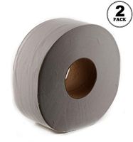 EcoQuality [2 Pack] Jumbo Roll Bathroom Tissue 2-Ply 9 inch Dia. White 1000 Feet Per Roll - Toilet Paper Roll Dispenser Bath Tissue (1 Roll)