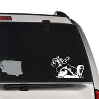 GottaLoveStickerz Keep On Trucking Cool Guy Walking Removable Vinyl Decal Sticker for Laptop Tablet Helmet Windows Wall Decor Car Truck Motorcycle - Size (07 Inch / 18 cm Wide) - Color (Matte White)