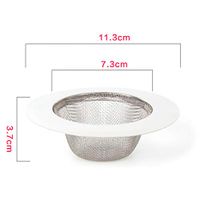 EVERY-BOBO 3 Sizes Universal Stainless Steel Sink Strainer Filter Trap Bathtub Drain Hole Hair Catcher Stopper Waste Screen Large Wide Rim Kitchen Tool