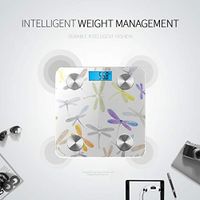 Bluetooth Bmi Scale Cartoon Cute Wings Butterfly Dragonfly Electric Scales for Weight Body Fat Composition Monitor Analyzer with Smartphone App for Body Management-396 Lbs