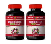 Blood Pressure Herbal Supplement - Mangosteen Fruit Extract Complex with RESVERATROL, ACAI Fruit, Pomegranate, NONI Fruit, Goji Berry - Pomegranate Supplement Extract - 2 Bottles 120 Capsules