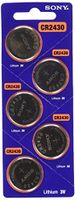 Sony CR2430 Lithium Coin Battery CR2430 (5 Pack)