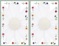 Masterpiece Daisies 2-up Invitation - 8 Sheets & 16 Envelopes