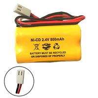 Dual-Lite 0120822-E 12-822 Atlight 100003A097 Lithonia Chloride 100-003-A093 100-003-A095 2.4v 800mah NiCad Battery Pack Replacement Exit Sign Emergency Light 12-790 Custom-7