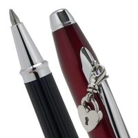Cross Sentimental Pearlescent Scarlet Red and Glittering Pavé-textured Band Selectip Rolling Ball Pen