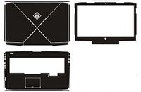 Special Laptop Black Carbon fiber Vinyl Skin Stickers Cover Guard for 2017 OMEN HP 17 an004ng an033 AN012DX an034ng an013 an014tx an098nf an020ca an019na 17.3"