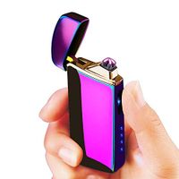 Warrior Tech Sleek USB Rechargeable Flameless Upgraded Dual Arc Plasma Lighter (Rainbow)