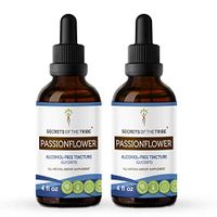 Passionflower Alcohol-Free Liquid Extract, Organic Passionflower (Passiflora Incarnata) Dried Herb Tincture Supplement (2x4 FL OZ)