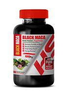 Male Health Supplements - Black MACA 1000 Mg - Natural Premium Supplement - Black maca Root Pills - 1 Bottle 90 Vegetable Capsules