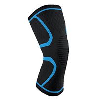 ProAthletic Knee Brace Compression Sleeve Support for Running,Sports,Basketball,Jogging, Arthritis and Injury Recovery-Single (Blue, Medium)