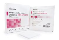 Foam Dressing, McKesson 4 X 4 Inch Square Non-Adhesive without Border Sterile Foam Dressing for Men and Women (100 Pack/CS)