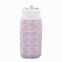 SUPVOX Silicone Hot Water Bottle Water Injection Hand Warmer Water Bag Warm Palace Warm Stomach Hot Water Bottle Microwave Oven Safety Explosion-Proof Bag (White)