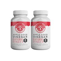 Squeeze Dried Organic Apple Cider Vinegar Pills | Fast Natural Weight Loss Capsules for Men & Women | Healthy Detox & Cleanse & Fight Inflammation - 2 Bottles 60 Vegetarian Capsules Each