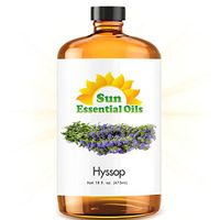 Hyssop Essential Oil (Huge 16oz Bottle) Bulk Hyssop Oil - 16 Ounce