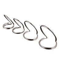 Leoie 4 Pcs/set Guitar Picks Finger Sleeve Metal Classical Bass Guitar Accessories Silver