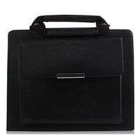 iPad Pro 12.9 Case 2017,YiMiky PU Leather Durable Lighweight Bussiness Traveling Handbag for Men Book Folio Style Multi Angle Stand Protective Cover for iPad Pro 12.9(2015/2017)(SW-Black)
