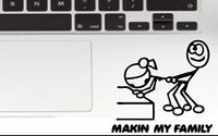 Making My Stick (Black 4") Vinyl Decal Sticker for Car Automobile Window Wall Laptop Notebook Etc.... Any Smooth Surface Such As Windows Bumpers
