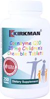 Kirkman Coenzyme Q10 25 mg Children's Chewable Tablets || 250 Tablets || CoQ10 || Free of Common allergens || Gluten Free || Casein Free || Supports Immune System