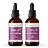 StopCarb Alcohol-Free Extract, White Kidney Beans, Grapefruit, Broccoli, Garcinia. Glycerite Tincture, Carb Blocker Formula (2x4 fl oz)