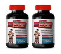Testosterone Booster for Sexual Performance - Best Testosterone Booster for Men - Male Enhancement Complex - tribulus Horny Goat Weed - 2 Bottles 120 Capsules