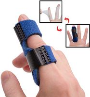 Trigger Finger Splints Plus 2 Gel Sleeves, Finger Knuckle Immobilization, Mallet Finger Brace for Broken Finger for Arthritis Pain, Sport Injuries, Basketball, Baseball, Bowling