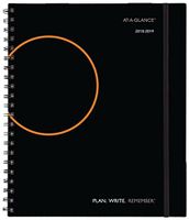 AT-A-GLANCE 2018-2019 Academic Year Weekly & Monthly Planner / Appointment Book, Large, 8-3/4 x 11, Plan.Write.Remember, Black (70595705)