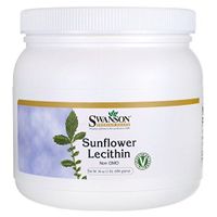 Swanson Sunflower Lecithin Brain Health Nervous System Support Non-GMO Soy-Free Vegetarian 16 oz (1lb) 454 Gram Powder (4 Pack)