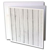 White Wood Antique vintage rustic style - Greeting Cards, 6 x 6 inches, set of 12 (gc_164537_2)