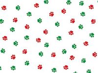 Christmas Print Cello Bags - Christmas Paws 3-1/2x2x7-1/2" Cello Bags 1.2 mil (3 Packs; 100 Bags Per Pack) - WRAPS-C1BCP