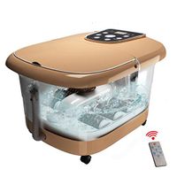 Nice All-in-One Term/Time Set Foot Spa Massager with 6 Rollers Smart Remote Control Board Surfing & Heating