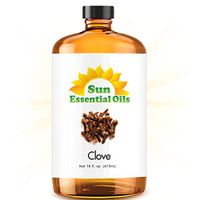 Clove Essential Oil (Huge 16oz Bottle) Bulk Clove Oil - 16 Ounce