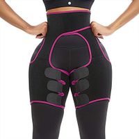 HEXIN Women& Men Waist Trainer Neoprene Accelerated Sweating Thigh Support Tricep Brace Rose Red XL