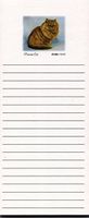 Red Persian Cat Magnetic List Pads - Set of 2