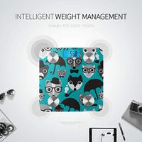 Bluetooth Weighting Scales Spring Cartoon Skunk Flowers Leaf Smart Weight Scale Body Fat Composition Monitor Analyzer with Smartphone App for Body Management-396lbs