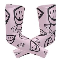 LEVEIS Watermelon Arm Sleeves UV Protection for Men Women Sunblock Protective Gloves Running Golf Cycling Driving Long Arm Cover 1 Pair