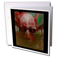 3dRose Riding on the ghost train - Greeting Cards, 6 x 6 inches, set of 12 (gc_22322_2)