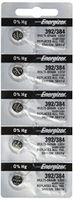 Energizer 392/384 Silver Oxide Battery: Card of 5