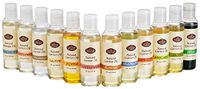 100% Pure Carrier Oil VARIETY 12/4oz Bottles Apricot Kernal, Avocado, Castor, Coconut, Grapeseed, Hemp Oil, Jojoba, Olive, Safflower, Sunflower, Sweet Almond, Unscented Massage Oil by Fabulous Frannie