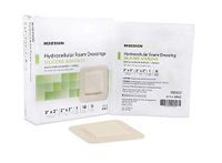 McKesson - Silicone Foam Dressing McKesson 3 X 3 Inch Square Adhesive with Border Sterile - 10/Box - MCK