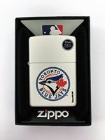 Zippo Lighter MLB Toronto Blue Jays White Matte