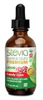 Candy Cane Stevia Drops Liquid Sweet Leaf 100% Natural and Organic Sugar Substitute with Pure Sweetener Extract Stevia Glycerite PerfectDrinking and Cooking Recipe with Low Calorie Diet (1oz)